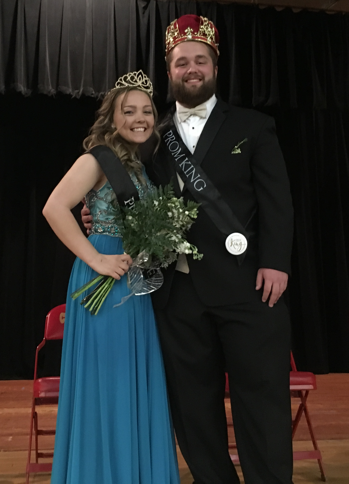 Prom queen and king